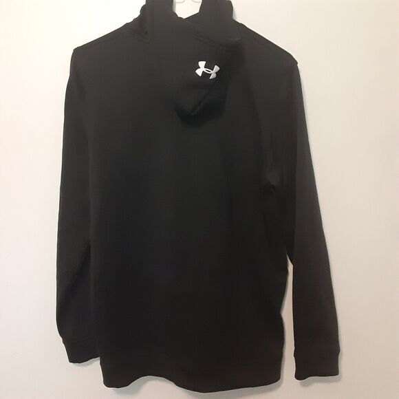 Under Armour Adult Mens S Loose Coldgear Black Hoodie Sweatshirt - Picture 4 of 6